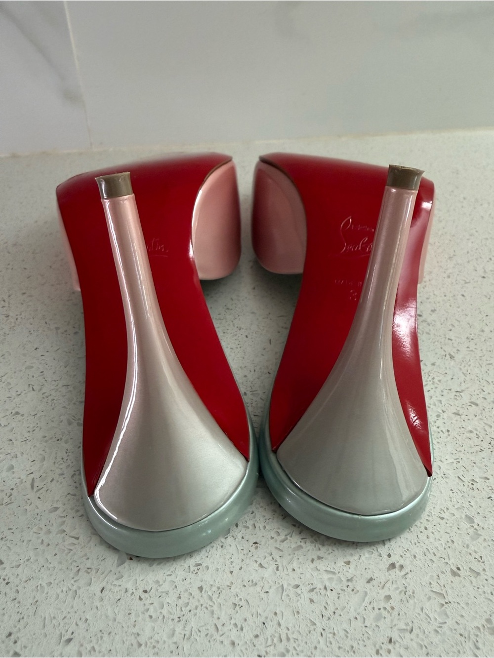 Christian Louboutin Miss Z Patent leather sandals Size EU 38 US 8 - Picture 8 of 11